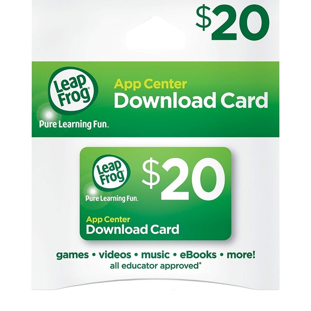 Leap Frog: $100 of download cards, and green case